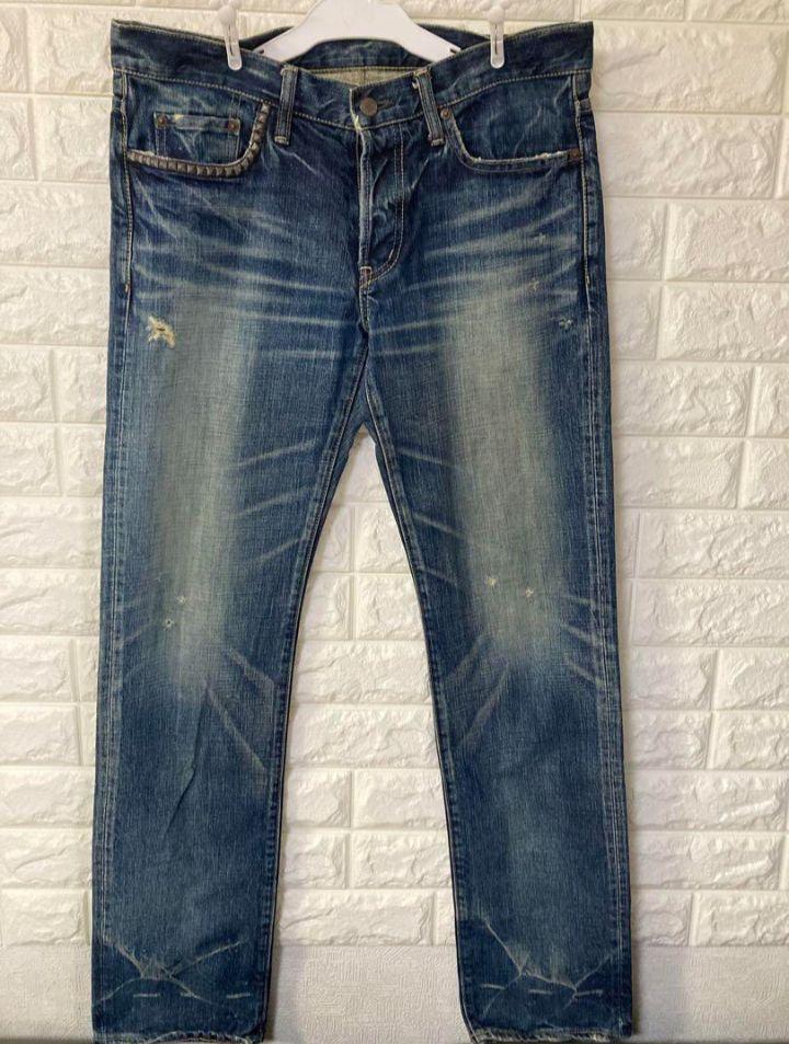 ヒステリックグラマー　ブルーデニム ストレートパンツ 5ポケット　W32