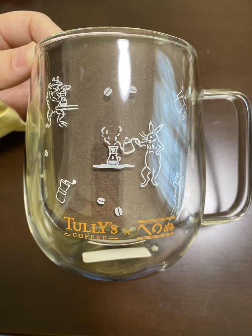 TULLY'S COFFEE ガラスマグ 220ml 鳥獣戯画