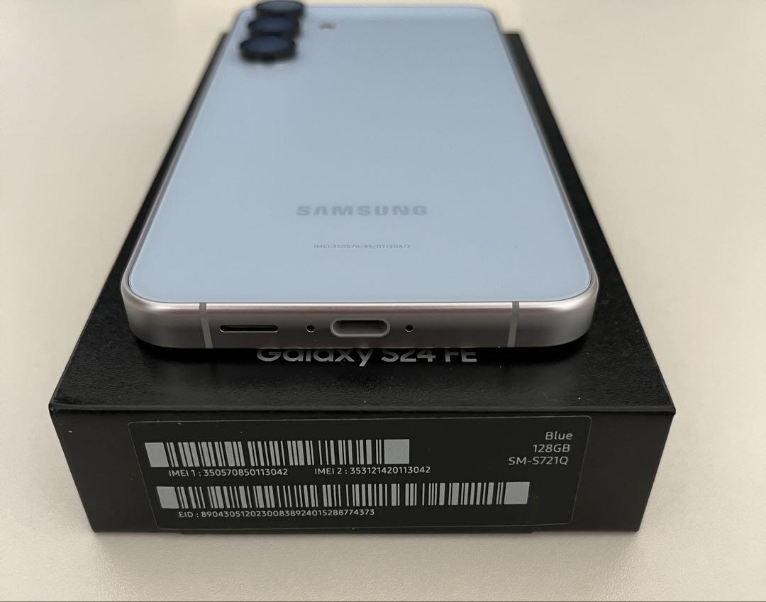 Samsung Galaxy S24 FE ブルー 本体