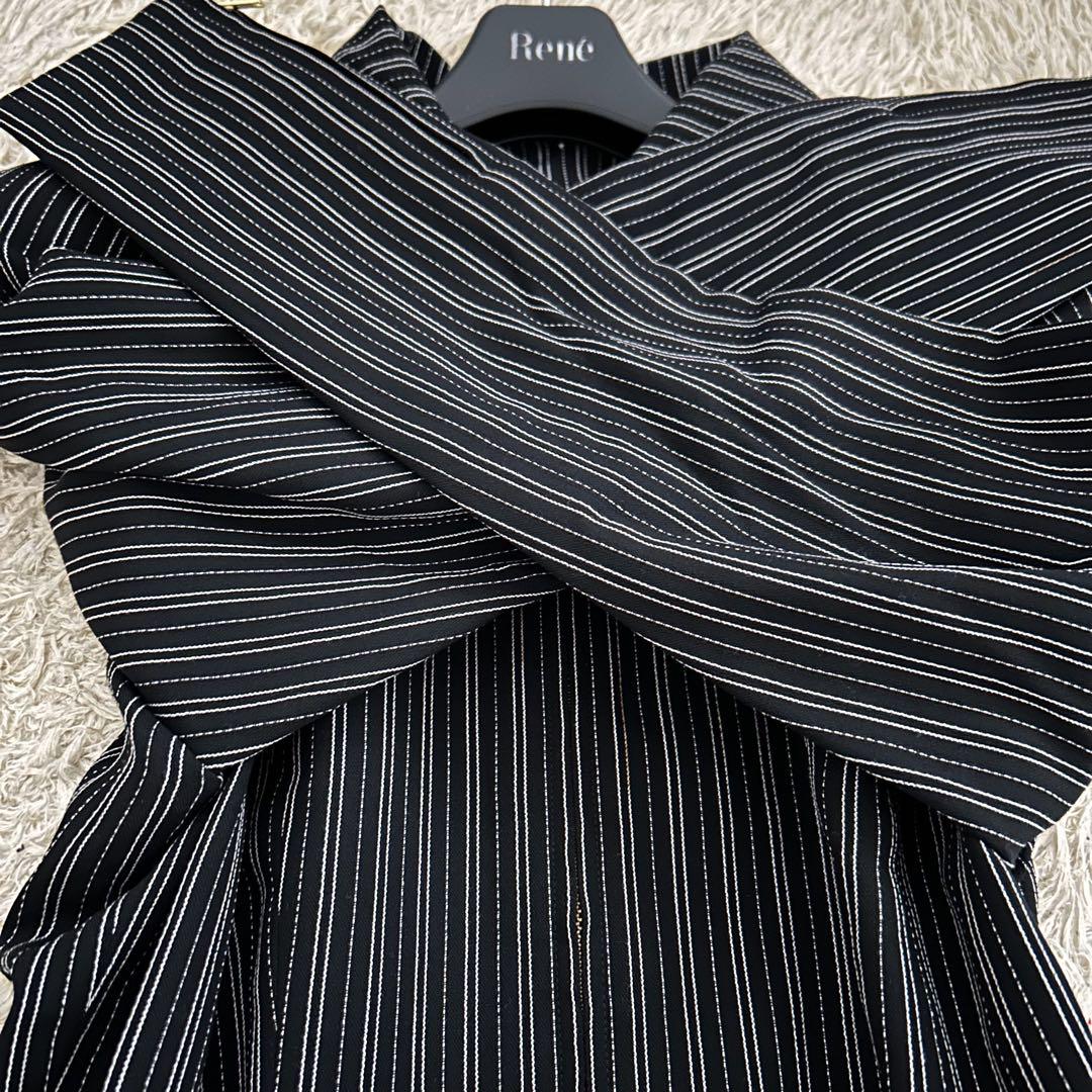 美品✨Christian Dior ストライプ ワンピース 黒 美品✨Christian Dior ストライプ ワンピース 黒