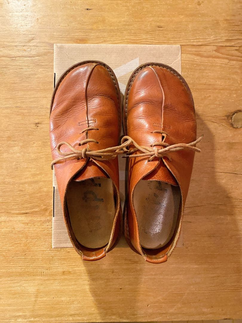 trippen ブラウンレザーシューズ レースアップ27cm・trippen