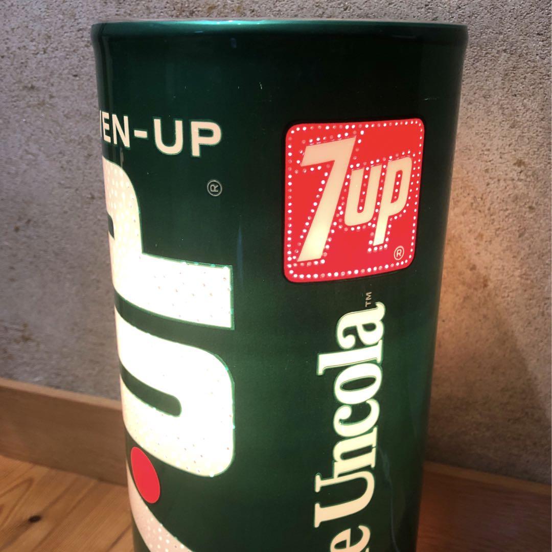 レア1974年セブンアップランプモーションライトアドバタイジング7up