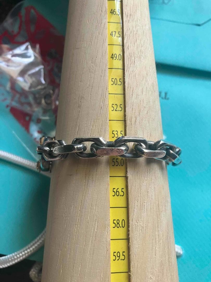 ティファニー メイカーズ ワイド チェーン ブレスレット 750 925