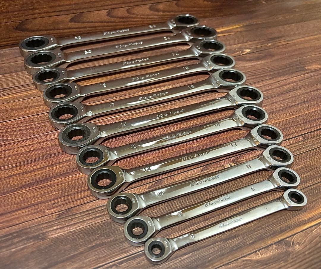 割引有 ブルーポイント スナップオン 両口ギアレンチ フルセット 72枚ギアSnap-on