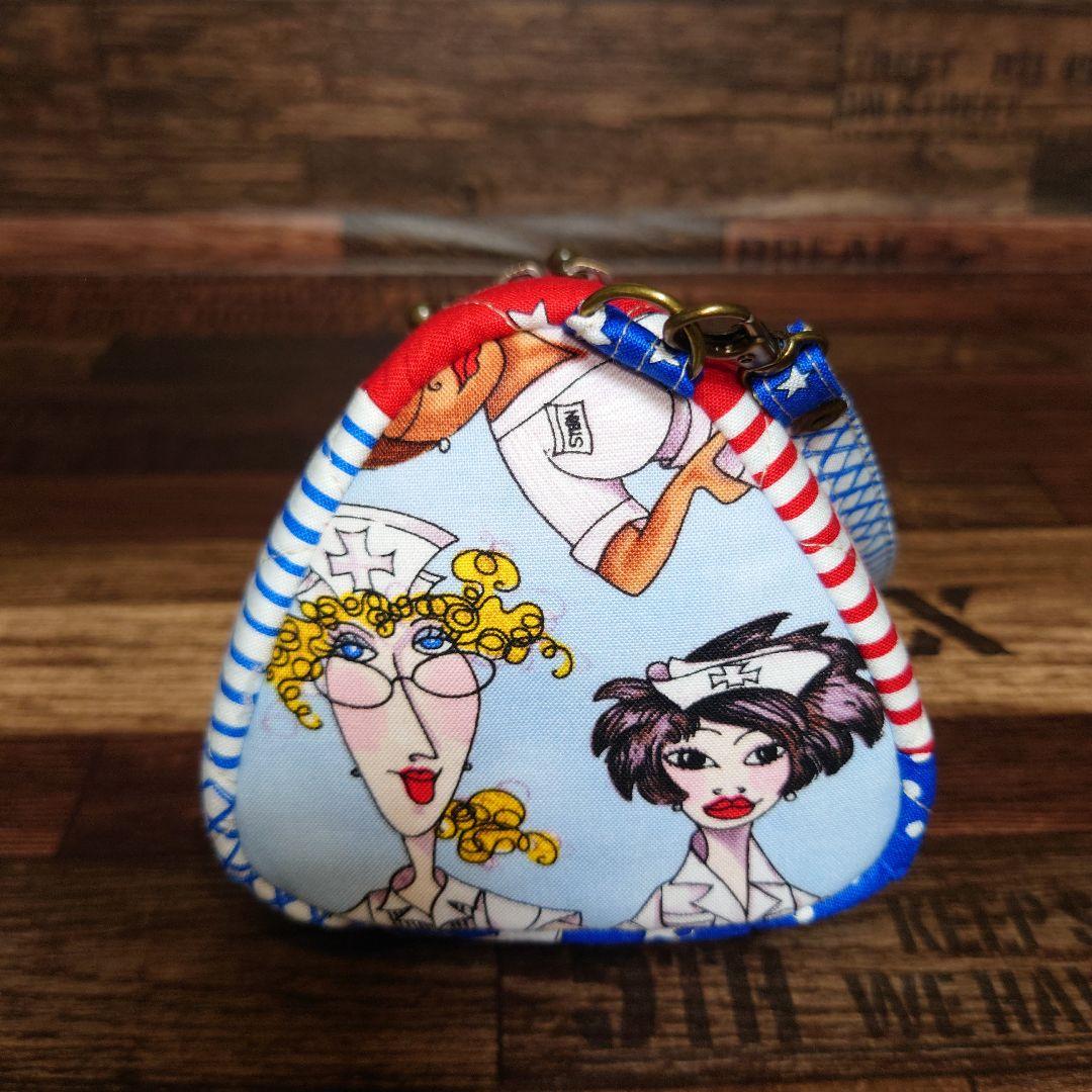 Nurses✙キルティングBIG三角おにぎりポーチ