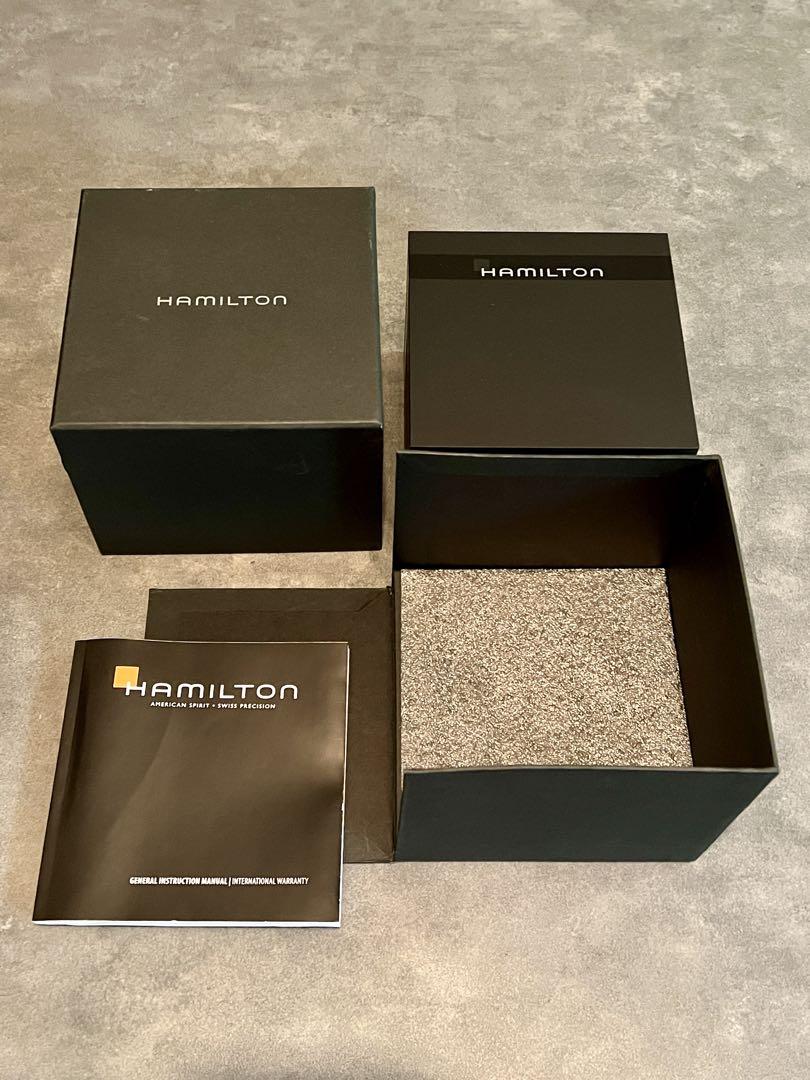 HAMILTON カーキ フィールド 黒 腕時計 箱付き 定価88000円