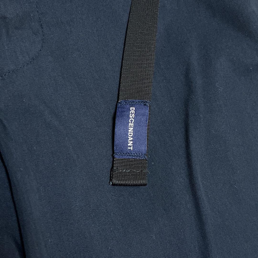 DESCENDANT CLASP OXFORD TROUSERS NAVY