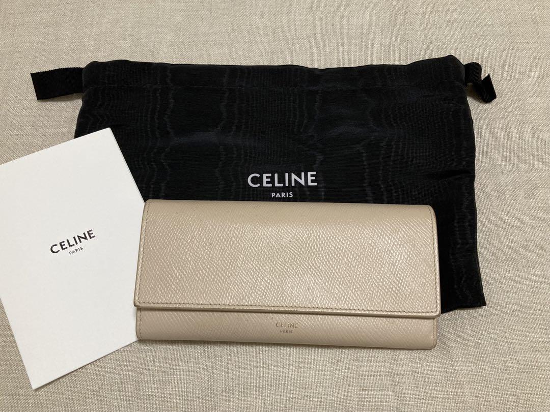 【CELINE】レディース長財布　ベージュピンク