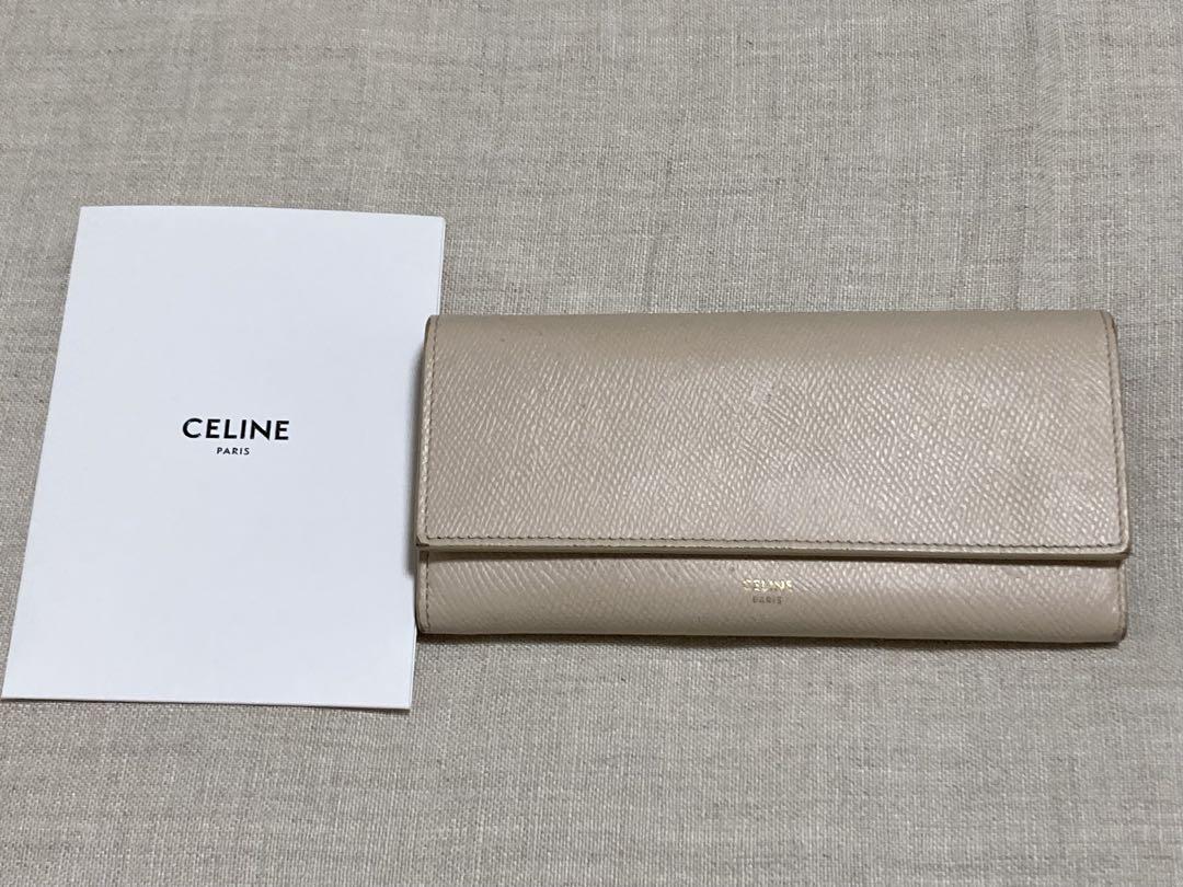 【CELINE】レディース長財布　ベージュピンク