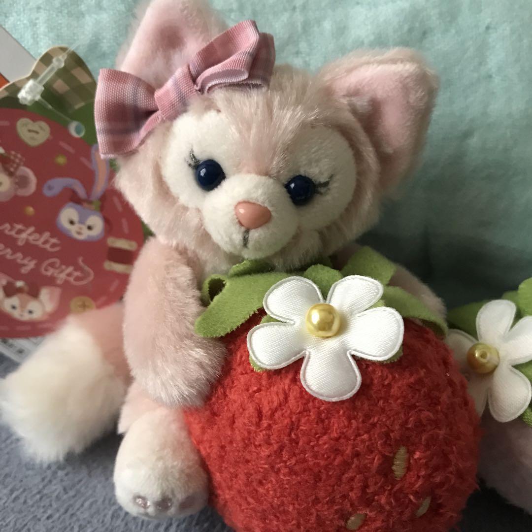 リーナベル＆ジェラトーニ　ぬいぐるみチャームハートフェルトストロベリーギフト