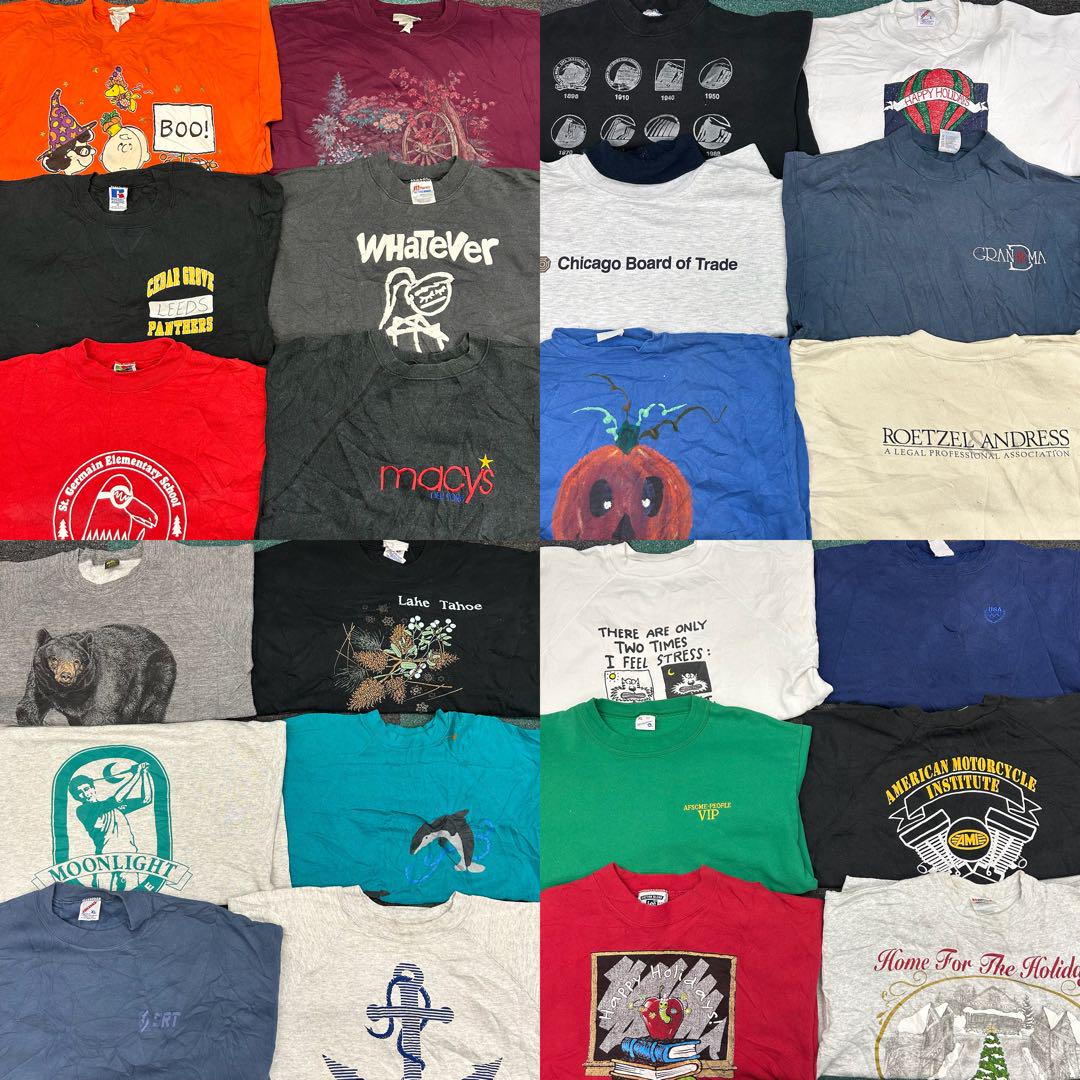 USA古着 メンズ90s ビンテージスウェット 24枚まとめ売り