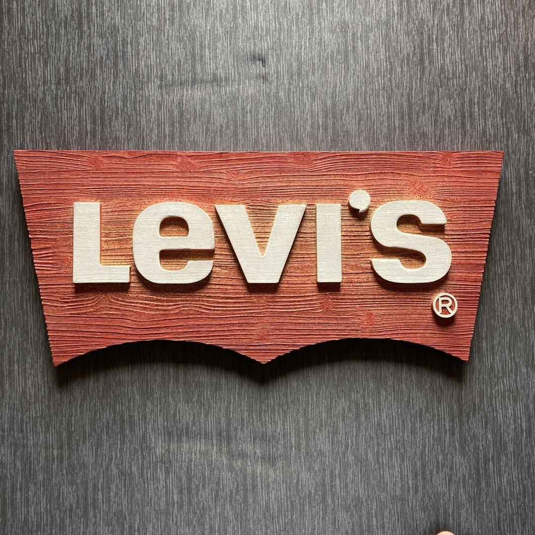 リーバイス Levi´s 非売品 看板 ヴィンテージ テナント看板 アップル