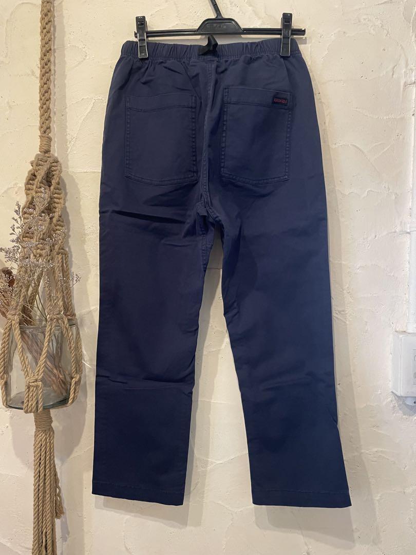 【新品未使用】GRAMICCI クロップドパンツMダブルネイビー ストレッチ紺