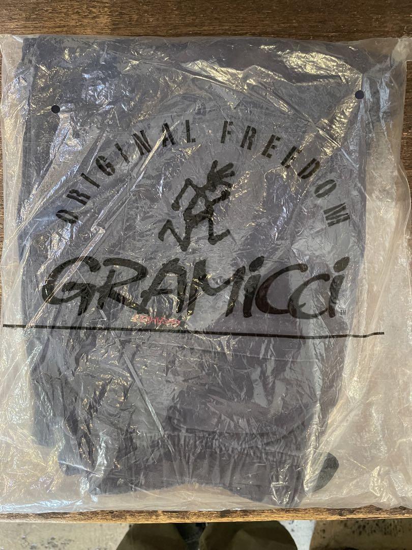 【新品未使用】GRAMICCI クロップドパンツMダブルネイビー ストレッチ紺