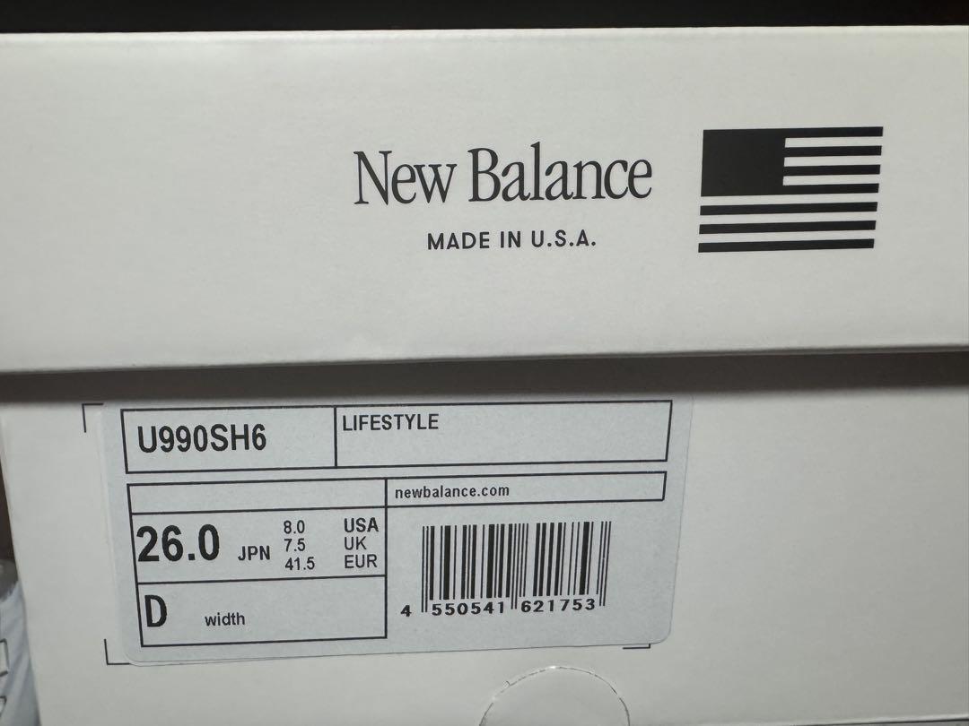靴 ShoheiOhtanixNew BalanceMade inUSA 990v6