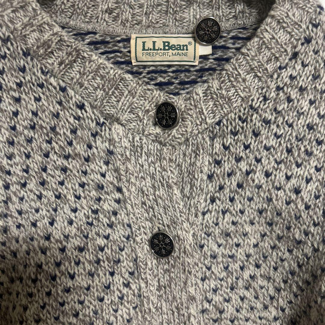 希少80〜90年代L.L.Bean バーズアイニット
