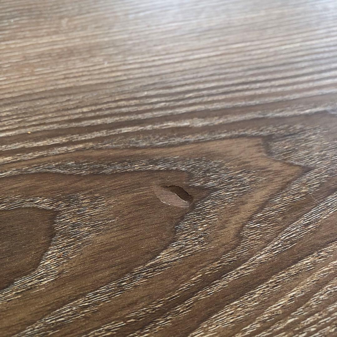 円形木製ダイニングテーブル傷や汚れあり