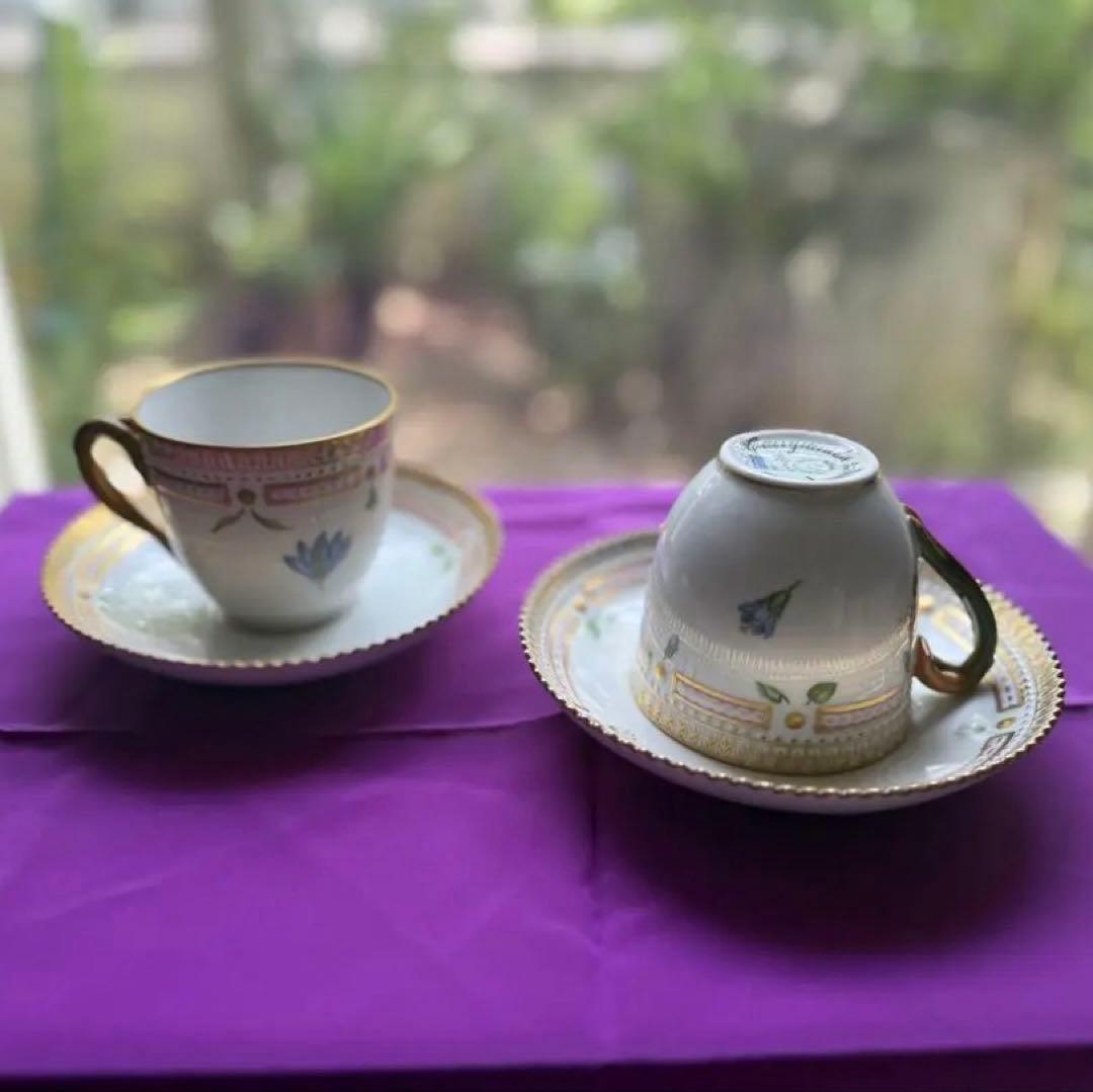 ロイヤルコペンハーゲン　ティーカップとソーサーセット