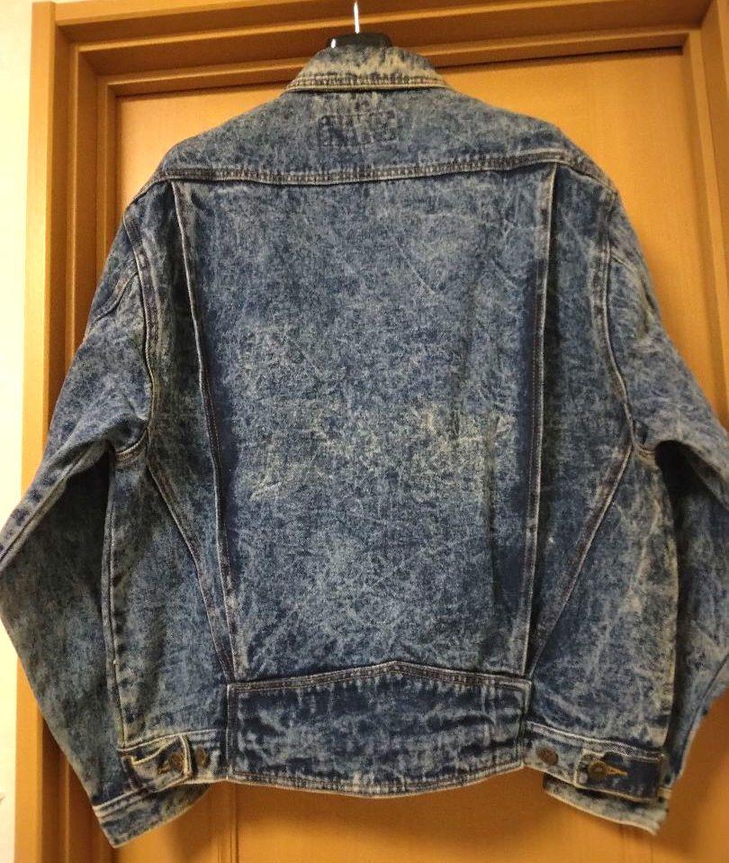 未使用 デッドストック 80s ビンテージ ケミカルウォッシュ デニムジャケット