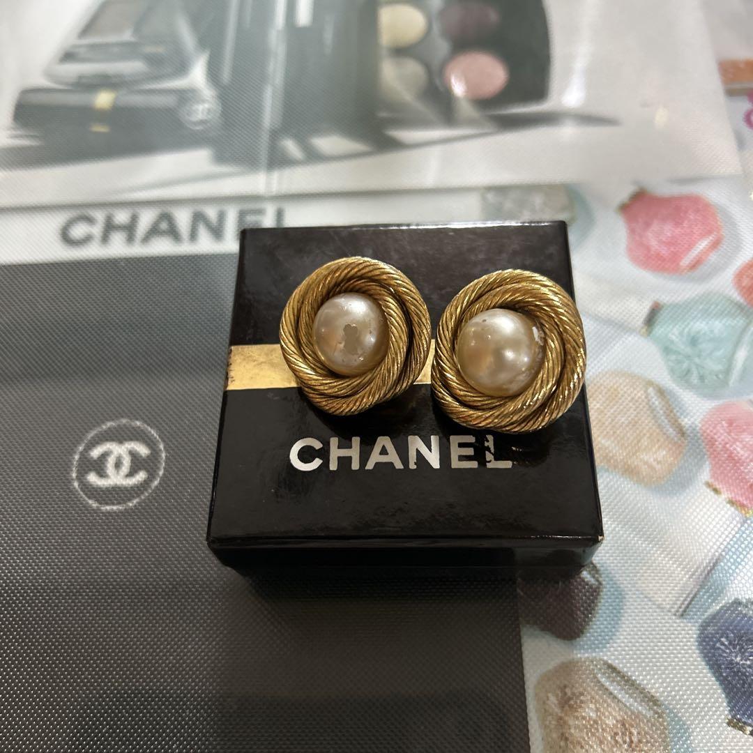 ☆大粒パールで華やかに☆ CHANEL リング ゴールド CHANEL ピアス A86506 Y09902 ココマーク パール(505771665