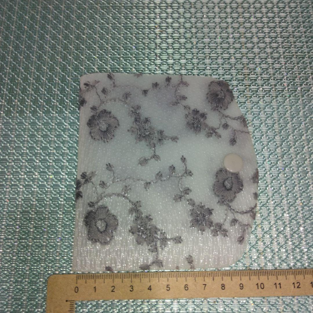 花柄半透明　マスクカバーケース