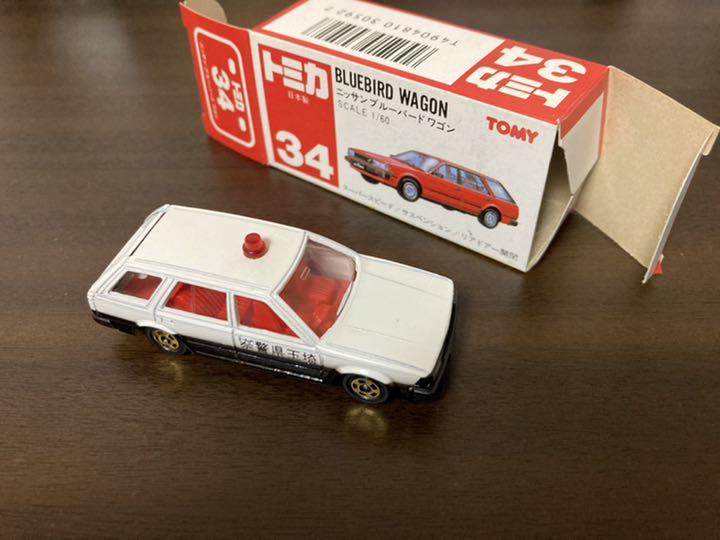 赤箱　トミカ34　小田急特注　ニッサン ブルーバード ワゴン　日本製　無塗装 赤箱 トミカ34 小田急特注 ニッサン ブルーバード ワゴン 日本製