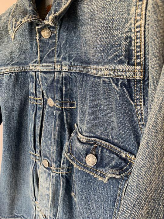 FULLCOUNT 2107 BKHW Dartford サイズ38 Fullcount 2107BKHW Type 1 Selvedge Denim Jacket Dartford