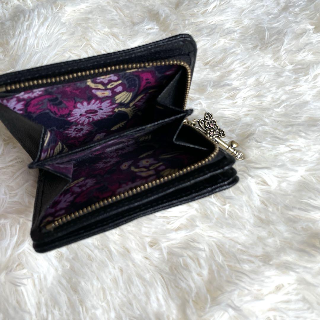 幸運を呼ぶ ブラック アナスイ ANNA SUI 折り 財布 ドリーム 黒
