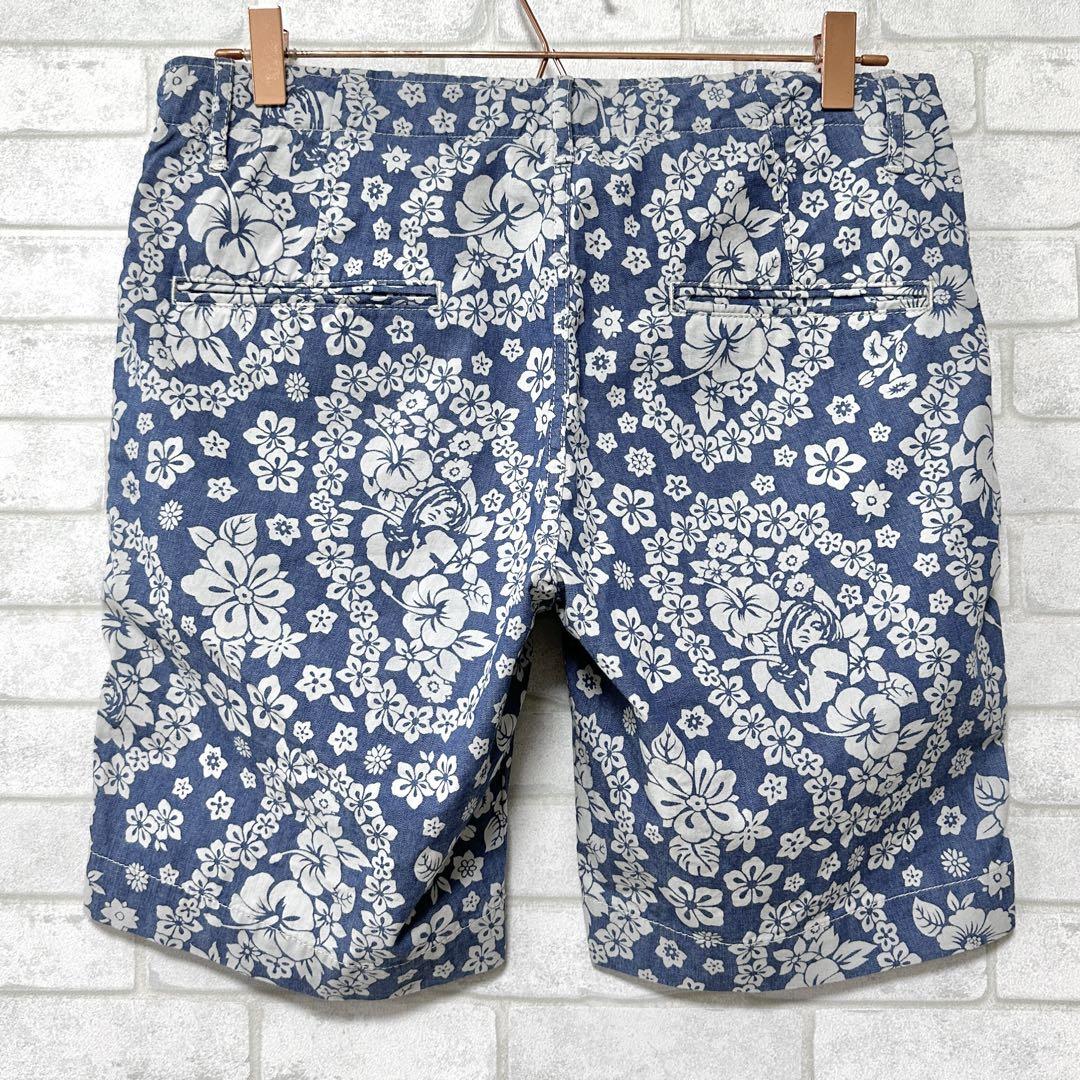 ☆美品☆ ヒステリックグラマー 総柄 花柄 ストレッチショーツ ハイビスカス ☆美品☆ ヒステリックグラマー 総柄 花柄 ストレッチショーツ