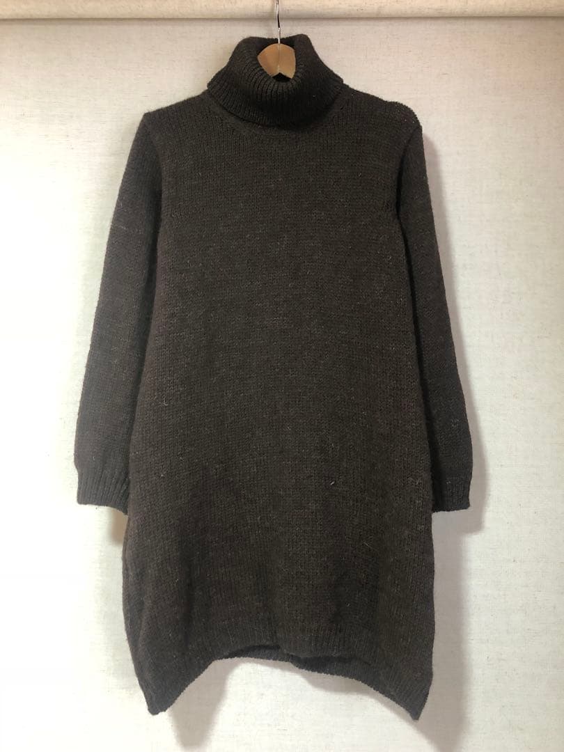 古着 johnmolloy ウールニット タートルニット アイルランド製M JOHN MOLLOY