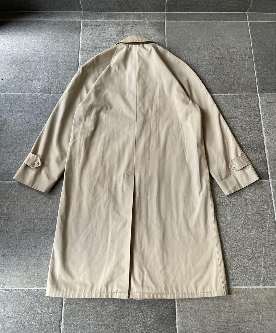 80s NORDSTROM ステンカラーコート　ベージュ　古着　vintage