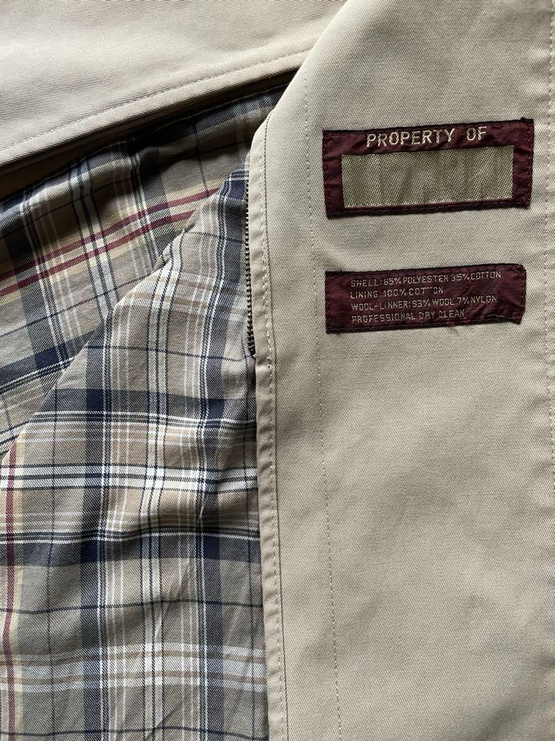 80s NORDSTROM ステンカラーコート　ベージュ　古着　vintage