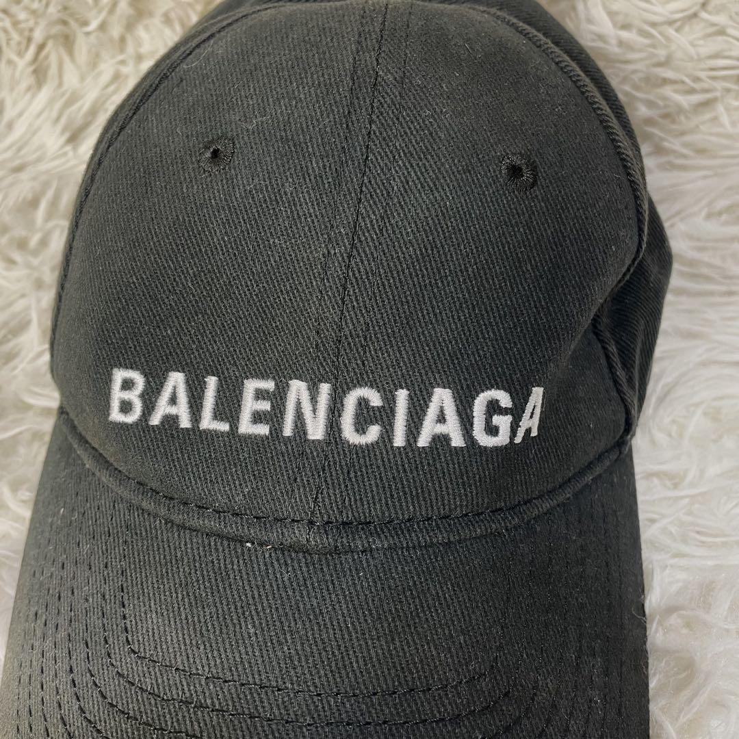 BALENCIAGA バレンシアガ　帽子　キャップ　　ベースボール　黒　ブラック