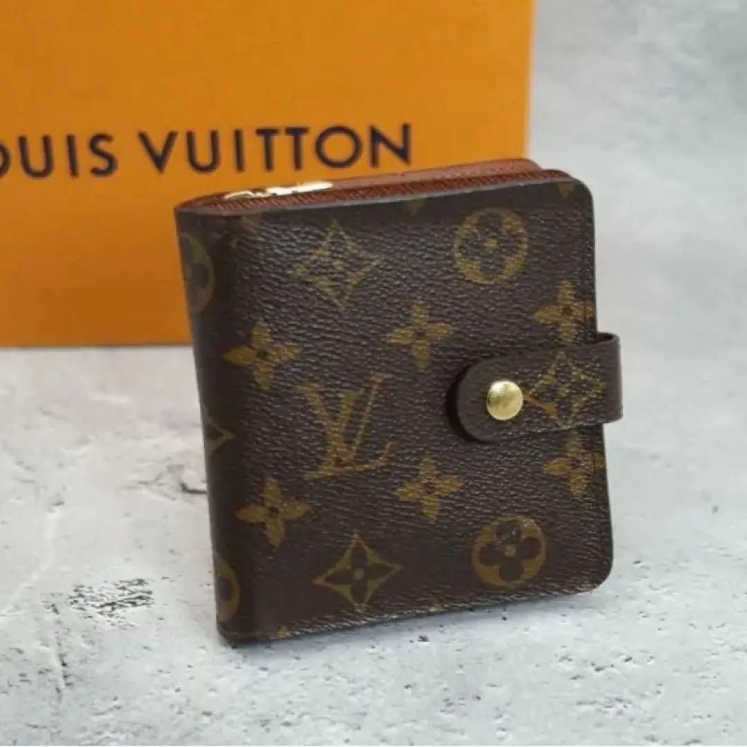 ルイヴィトン 財布 モノグラム コンパクトジップLOUIS VUITTON