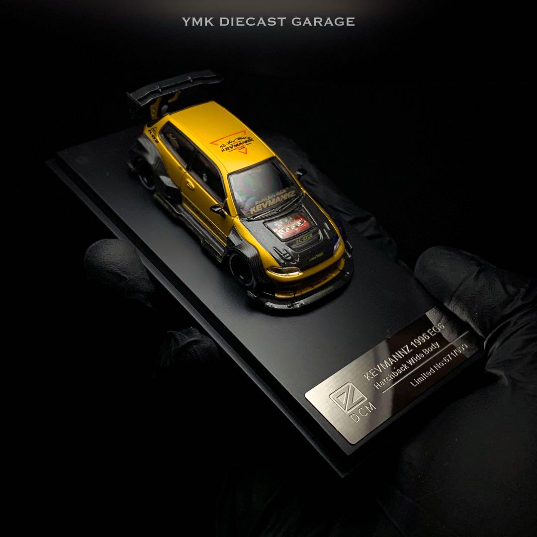 ミニカー 1/64 DCM Kevmannz Honda Civic 1996 EG6