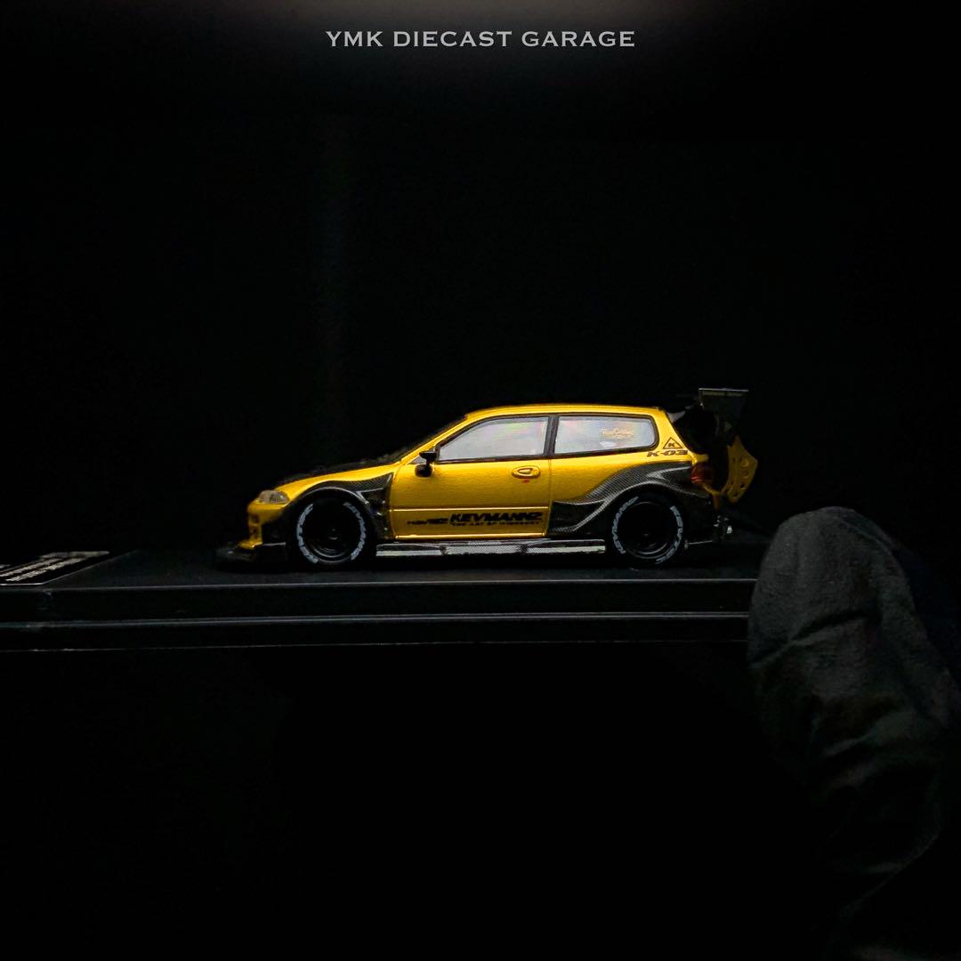 ミニカー 1/64 DCM Kevmannz Honda Civic 1996 EG6