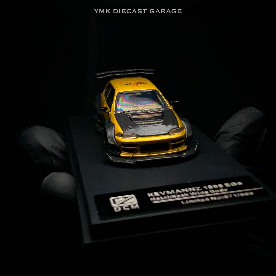 1/64 DCM Kevmannz Honda Civic 1996 EG6 ミニカー