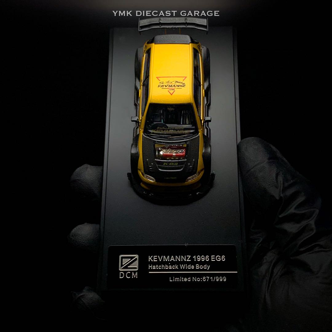 ミニカー 1/64 DCM Kevmannz Honda Civic 1996 EG6