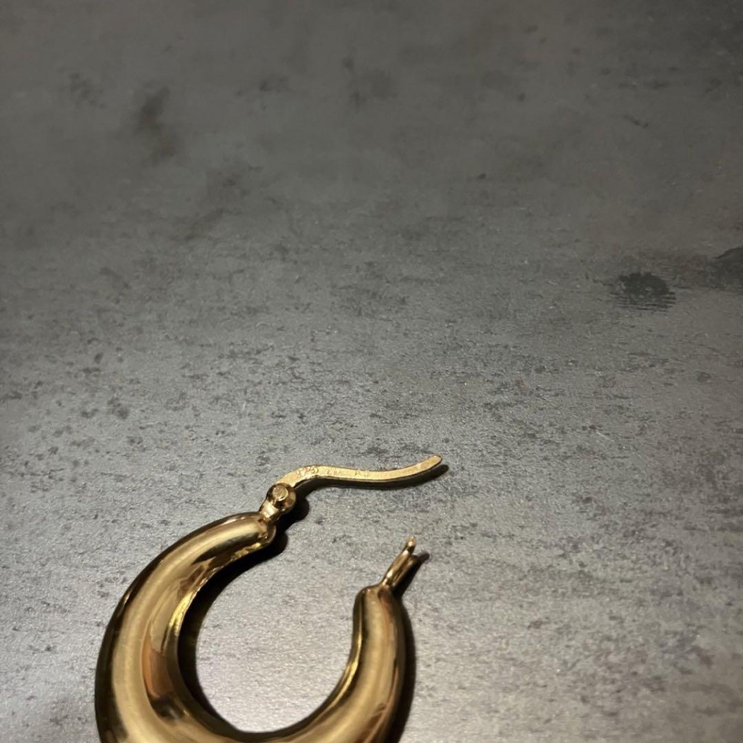 SILVER925 GOLD HOOP EARRINGS /シルバー/ピアス