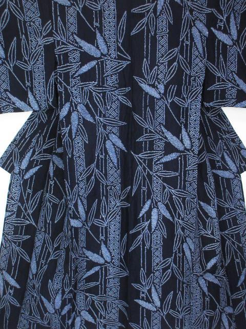 新古品！有松鳴海絞り＊鹿の子絞り＊竹柄＊大人の浴衣＊ゆかた＊１６０ｃｍ＊裄７０