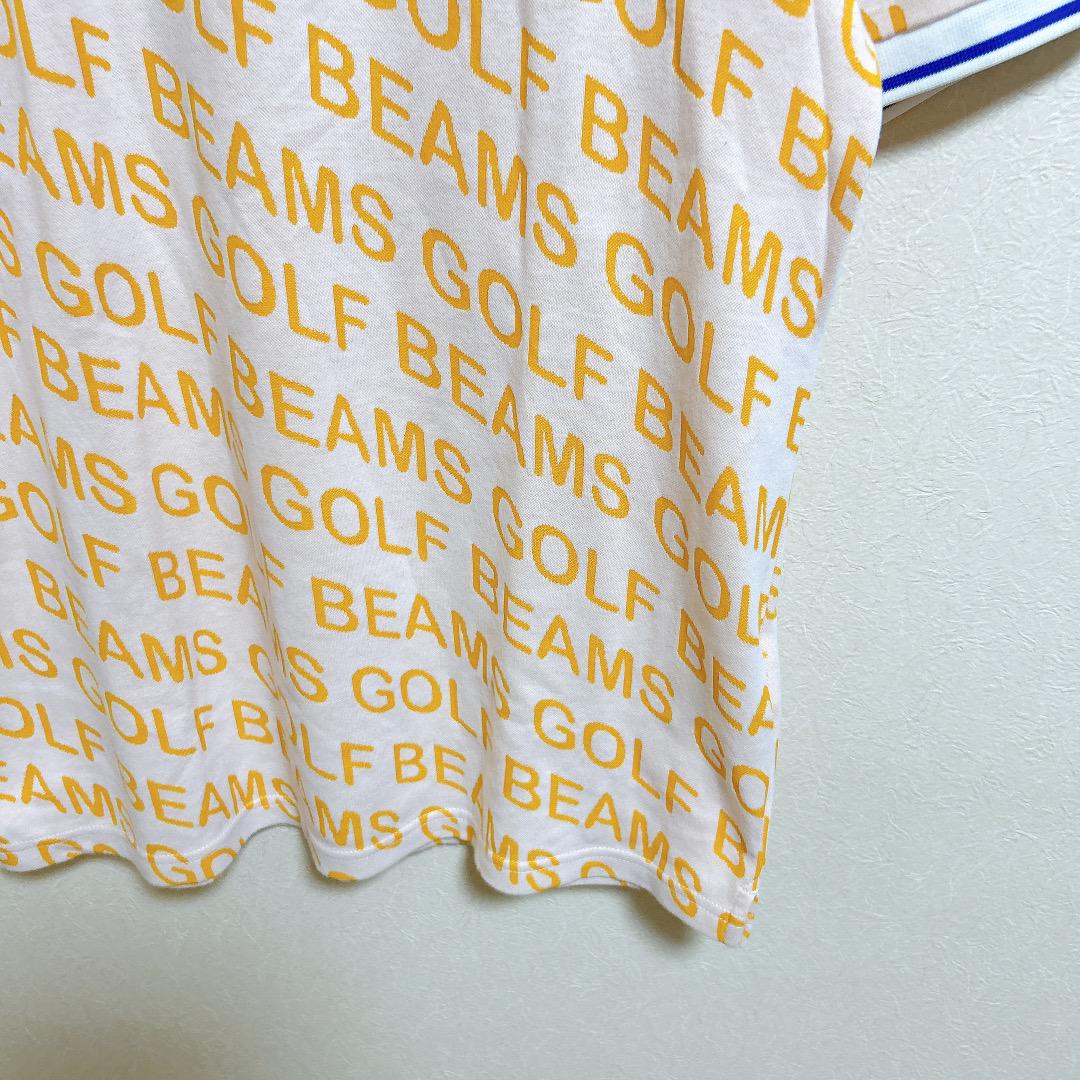 美品 BEAMS GOLF 総ロゴ ポロシャツ ロゴ刺繍 - メルカリ