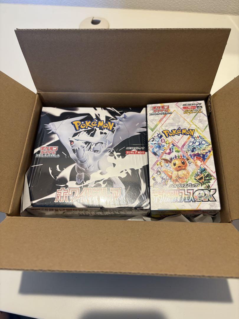 ポケカ　ホワイトフレアシュリンク付き　テラスタルフェスexシュリンク無しセット