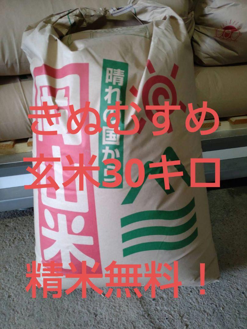 令和5年度きぬむすめ玄米30キロ 岡山県産 - 米激安