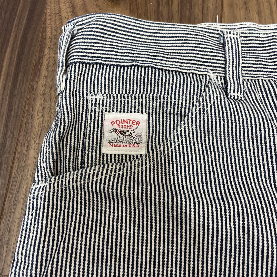 マコト！　POINTER ヒッコリーパンツ　W32 MADE IN USA