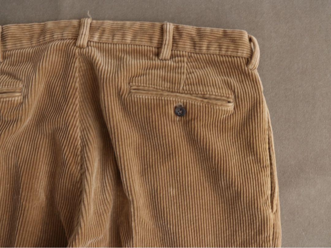 90s Ralph Lauren ANDREW 2タックパンツ 太畝コーデュロイ