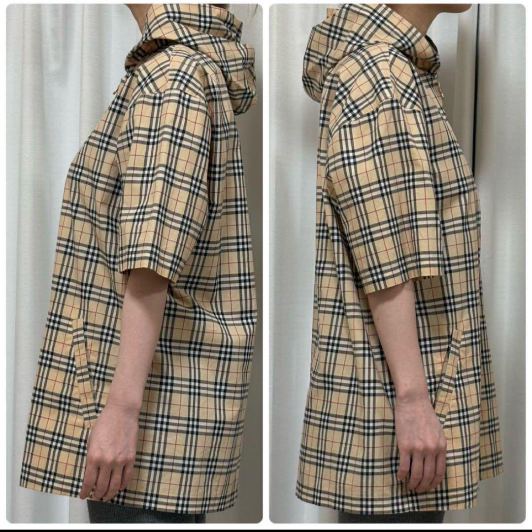極美品 バーバリーブルーレーベル ノバチェック ボーイフレンド