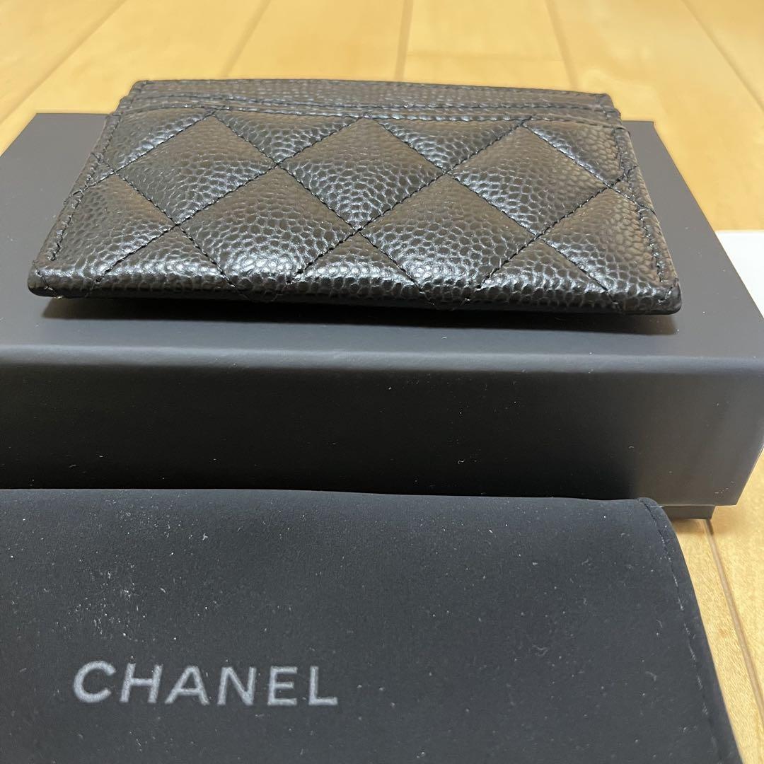 CHANEL クラシック カードケース グレインド カーフスキン