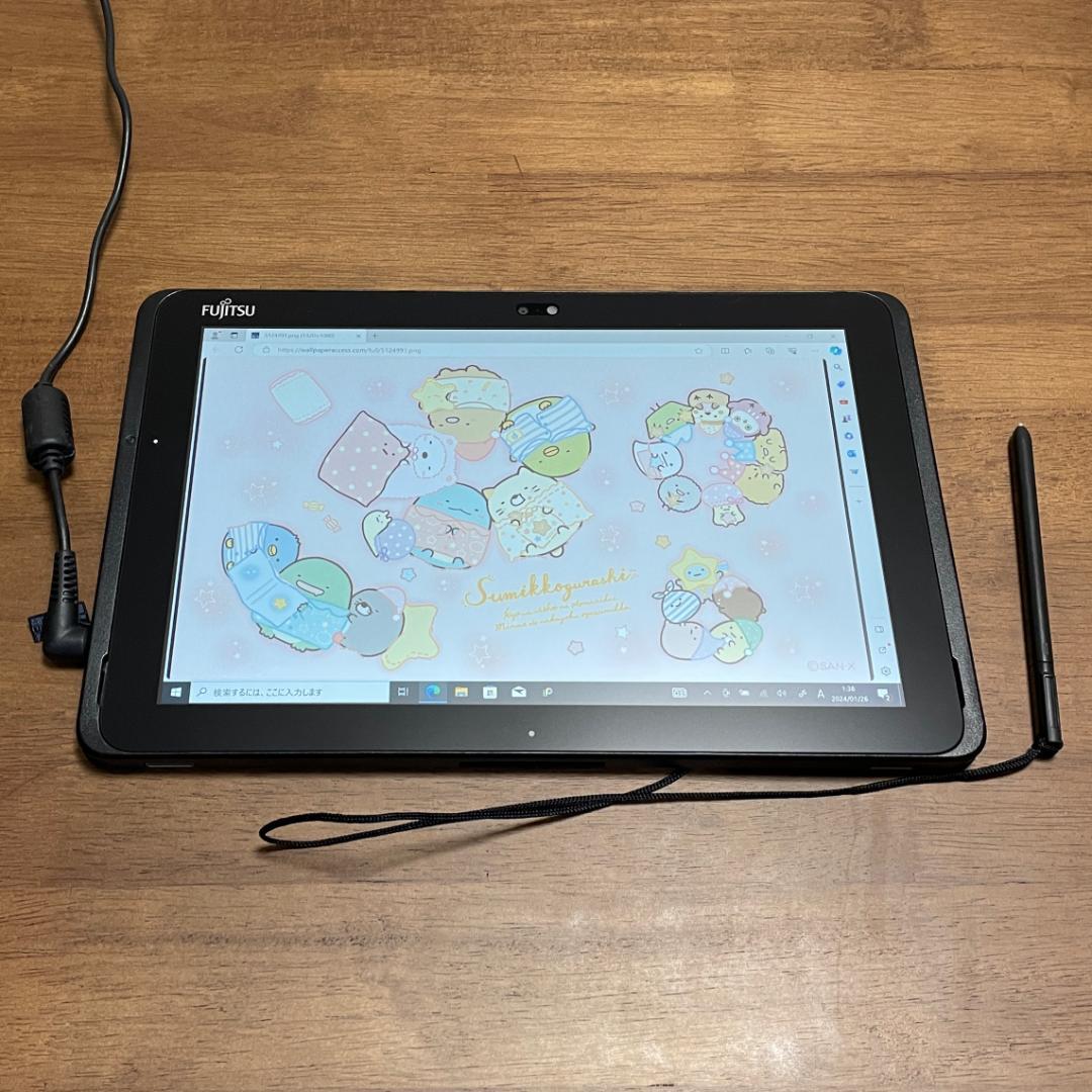 お絵描きやイラスト描くのにおすすめ！富士通製タブレット✨ワコムのタッチペン付き