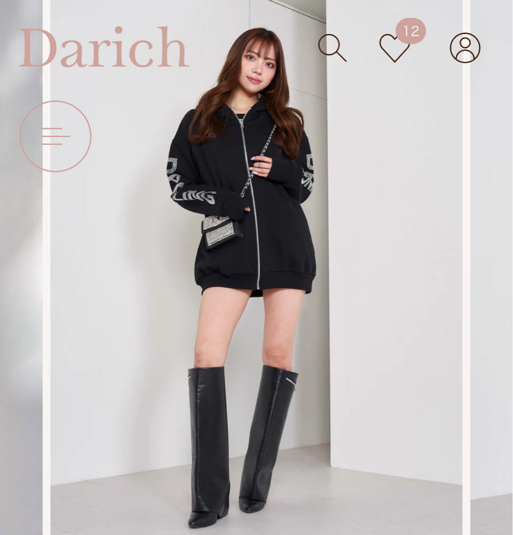 Darich クリスタルロゴビッグパーカー
