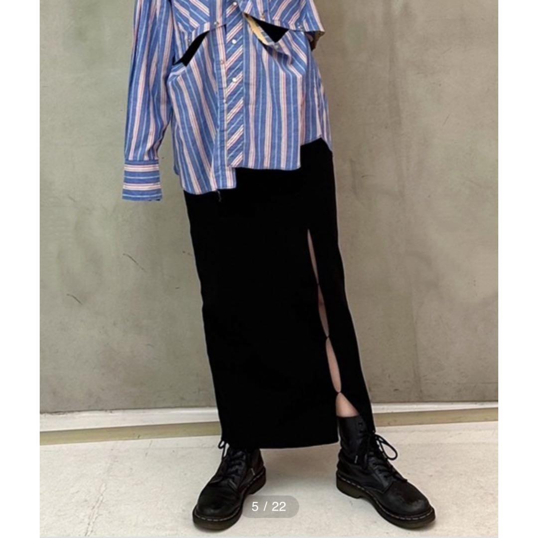 led.tokyo フロントスリットタイトニットスカート SIZE led.tokyo